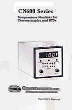 CN601 Manual, Temperature Scanner, Thermocouple & RTD